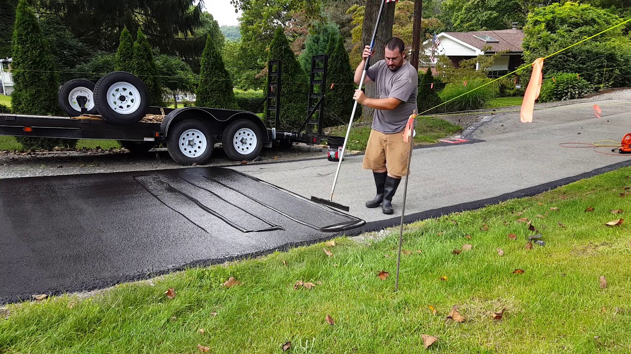 Sealing Asphalt Driveway YouTube