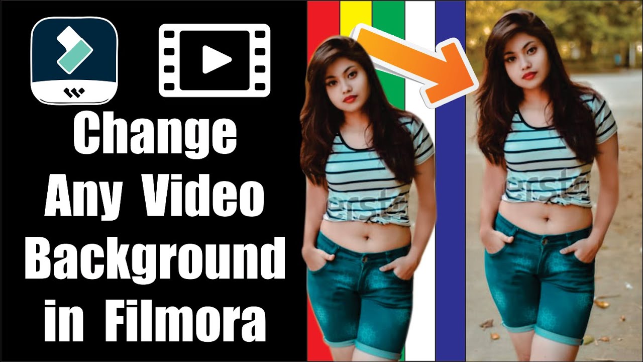 How To Change any video background without Green Screen in Filmora ...