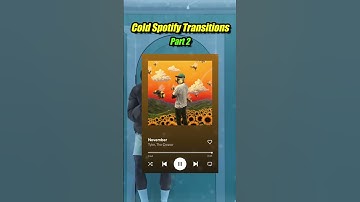 Thumbnail of Coldest Spotify Transitions... (Part 2) 🥶🥶🥶 #shorts