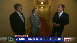 Justice Scalia gives Piers Morgan a tour