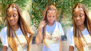 Reviewing This Amazing Straight Honey Blonde Ombre Ft Incolor Wig