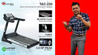 Review for Powermax TAC-230 by  #ufitindia #treadmill