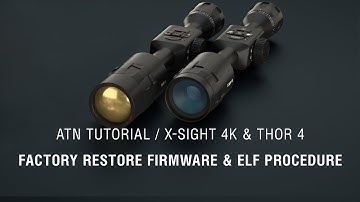 Blank/Freezing Screen & Non-Responsive Buttons Fix at X-Sight 4K & ThOR 4 - ATN How To Guide