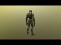 Low Poly Stylized Cyber Soldier    PBR