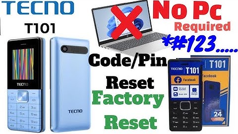 💻 🚫 Tecno101 factory reset through buttons#t101