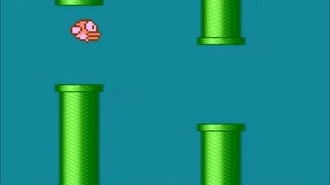 Flappy Bird Atari XE XL 8bit, Flappy by pirx