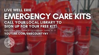 Erie County Partners with Library, United Way to Distribute Emergency Care Kits.