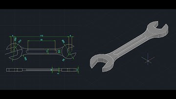 Spanner 2D Drawing & 3D Modeling in AutoCAD in Hindi | Complete Tutorial for Beginners