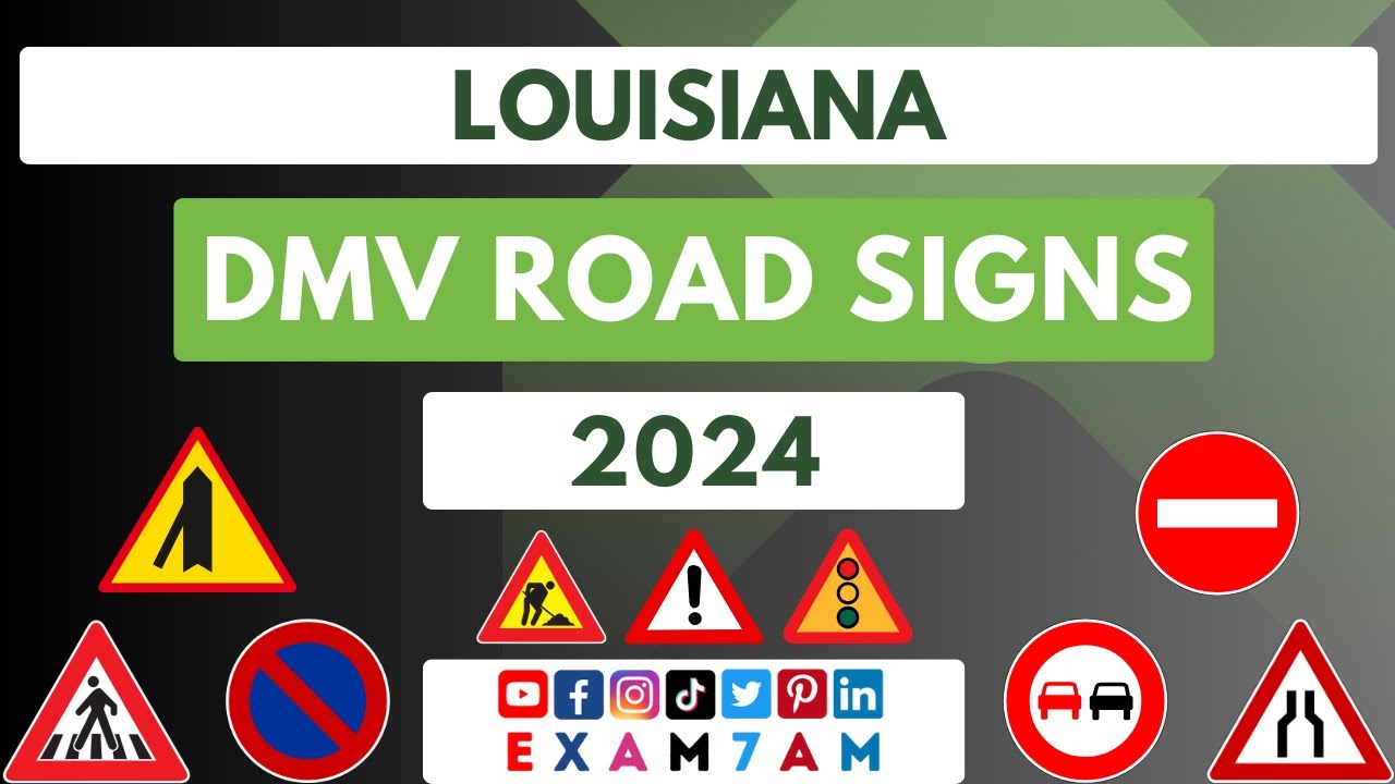 LOUISIANA DMV ROAD SIGN WRITTEN TEST LEARN ROAD SIGNS IN 2024 PASS