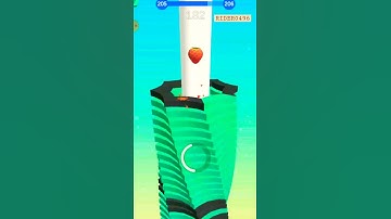 Stack Ball level 205 | android,iOS gameplay | #Shorts #Games offline games |RIDER0496