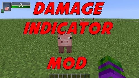 Minecraft Mod Spotlight - DAMAGE INDICATOR MOD!!!