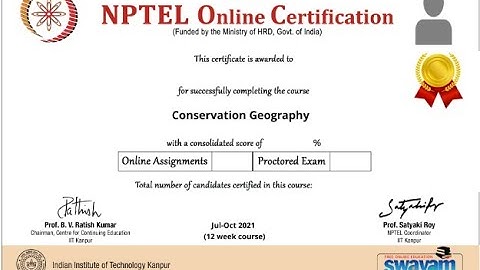100% Correct | Conservation Geography | Week 6 Quiz | Assignment 6 Conservation Geography | NPTEL