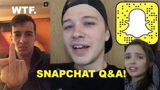 *WEIRD* Snapchat Q&A With My Girlfriend!!
