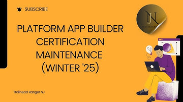 Platform App Builder Certification Maintenance Winter 