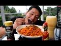 漁師の晩酌。喫茶店の濃いすぎるナポリタンにはミックスじゅーすのお酒(異論)