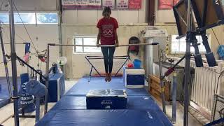 Jump to front support 3x (bar at chest height)
