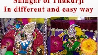 Do shingar of Bal Gopal in different and unique way.. easy way - summer special