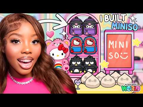 I BUILT A MINISO STORE In Toca Life World ⭐ | Toca Boca 🩷