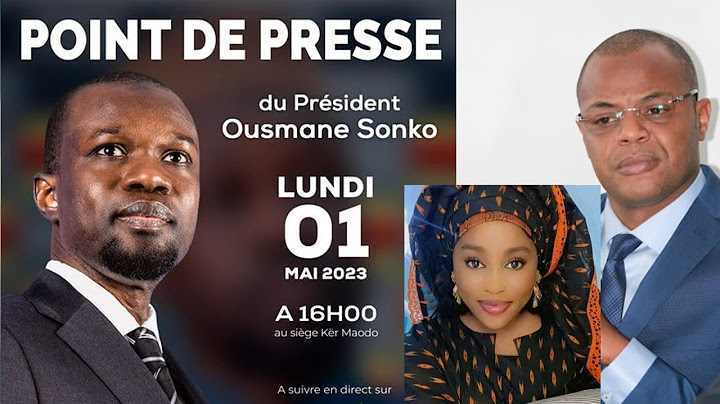 POINT DE PRESSE DE OUSMANE SONKO EN DIRECT.
