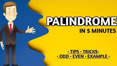 Hindi | Palindrome Easy concept 😲 Fully explained| with tricks | odd even palindrome | #toc #cse