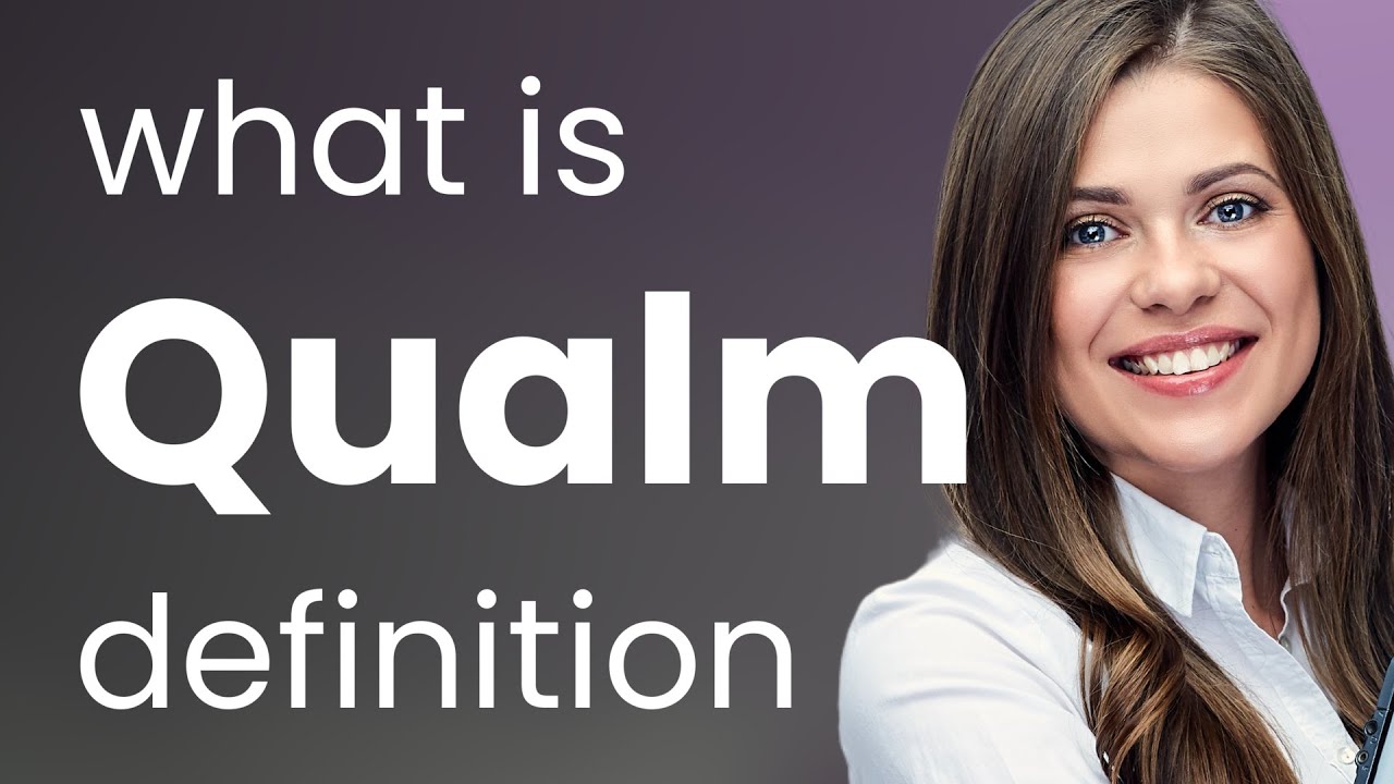 Qualm • what is QUALM meaning - YouTube