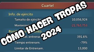 ¿Cómo entrenar tropas 2024?