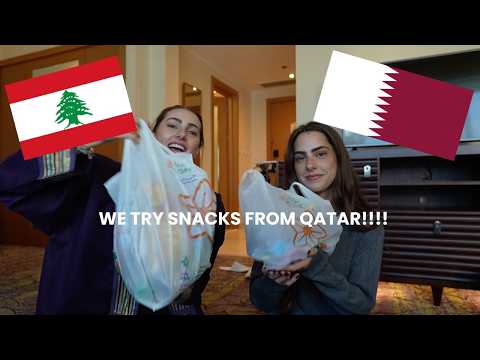 LEBANESE GIRLS TRY QATAR SNACKS 