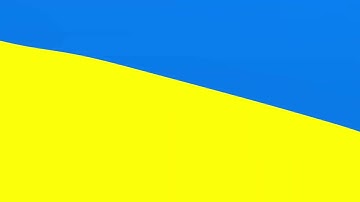 Rendering animation of the flag of Ukraine in the wind.
