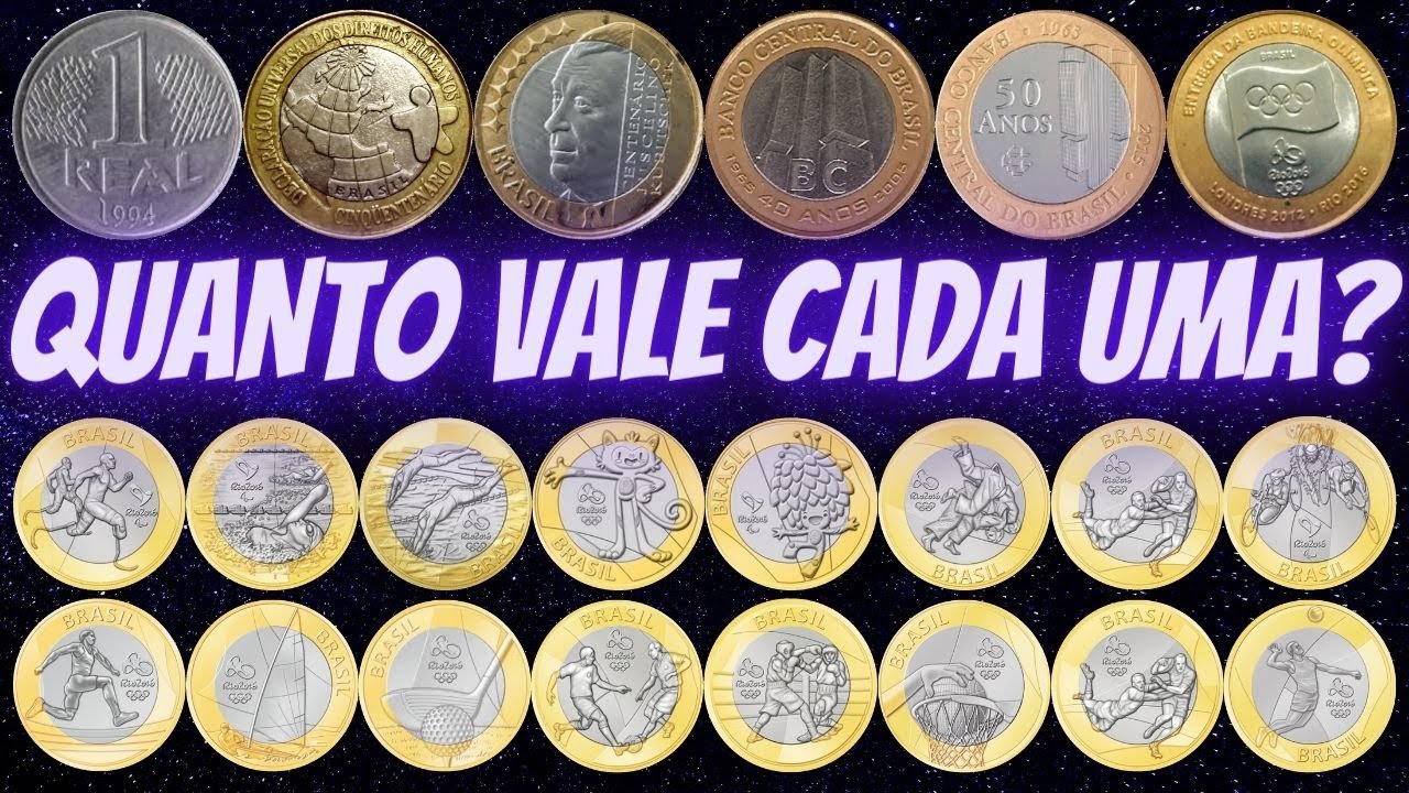 Moedas de R$ 1 das Olimpíadas chegam a valer até R$ 60 entre