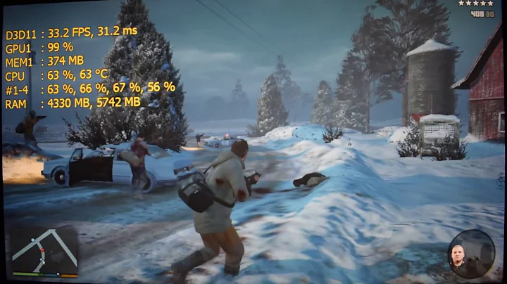 GTA V/5 - Intel HD 520 - i7 6500U - 8GB - Performance Test