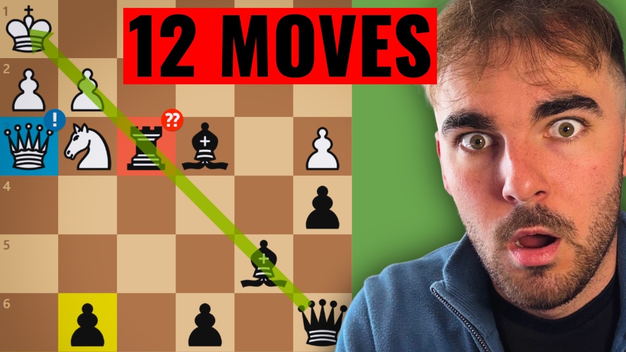 THE ROOK WAS HANGING FOR 12 MOVES | CRAZY CHESS GAME - YouTube