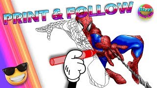 PRINTABLE COLORING FOR KIDS 🕷SPIDERMAN 🎨🔴🔶🔵AVENGERS coloring pages