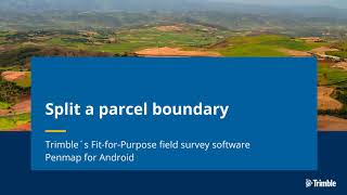 Split a parcel boundary
