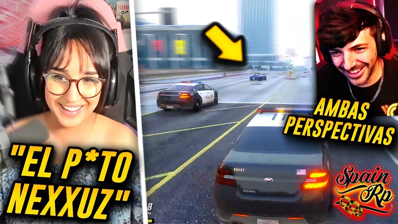 PERSPECTIVA de la POLICÍA DANNA (LAZYPOPA) en la PERSECUCIÓN contra el SR TORTUGA (NEXXUZ) 😨