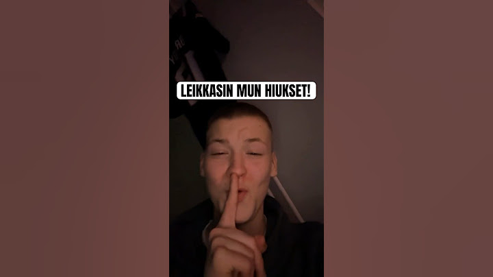 mä leikkasin kaljun..