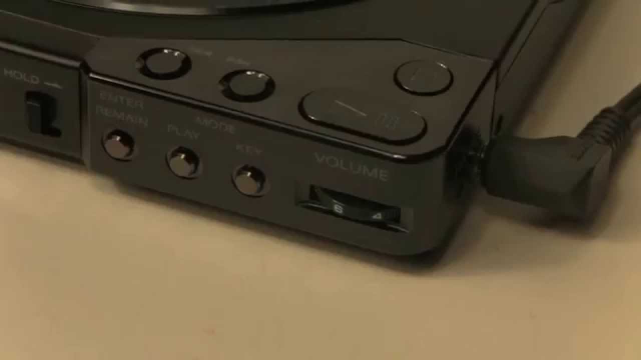 Sony D-250 Discman playing through Sony APM-007AV Active Speakers D25 D250  D-25