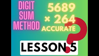 Digit Sum Method | Vedic Maths