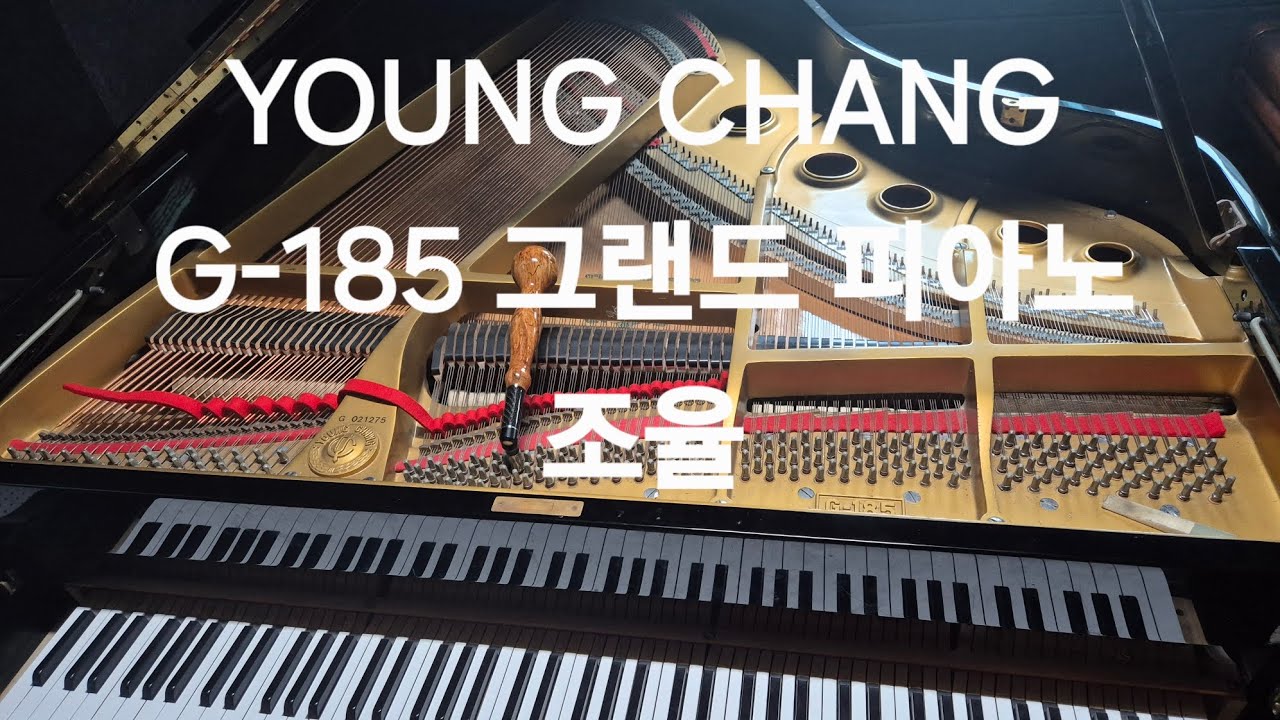 YOUNG CHANG G-185 GRAND PIANO 조율 조정 수리 | 피아노 치는 조율사 - YouTube