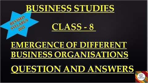 #Kseeb I clas 8 Business studies I Emergence of different business organisation I Revised syllabus