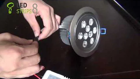 9W (9X1W) Directional LED Downlight - Driver Included Sample Video