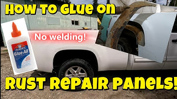 How to glue on rust repair panels with panel bond structural adhesive