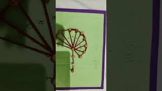make square root spiral with cardboard and pins