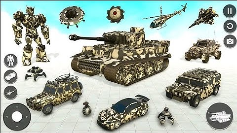 Army Tank Robot Car Game 3d