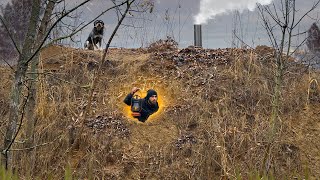 : Building the most secret survival dugout|Heated bed and warm stove