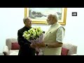 Pm modi seeks former president pranab mukherjees blessings after poll win