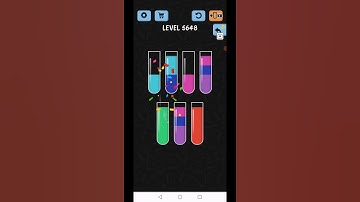 Water Color Sort Level 5648 Gameplay Solution