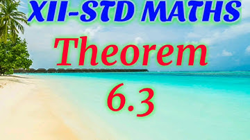 Theorem 6.3|TN 12TH MATHS VECTORS|Applications of vector algebra|VJ SUCCESS MATHS
