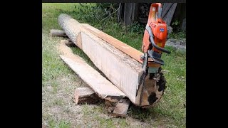 Chainsaw Mill Cutting GuidePart 2From Tree To Live Edge Board