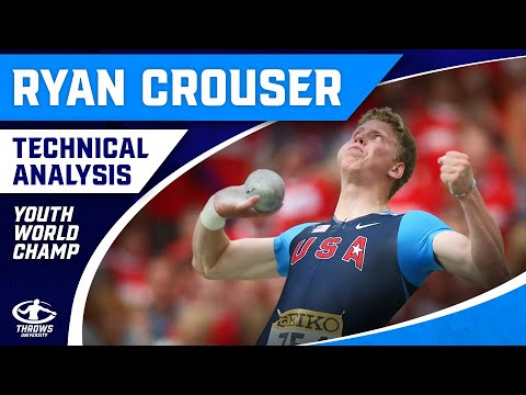 Ryan Couser Threw Shot Put Over 70 Feet With The Glide? | World Youth 2009 Technique Analysis