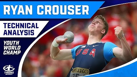 Ryan Couser Threw Shot Put Over 70 Feet With The Glide? | World Youth 2009 Technique Analysis